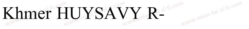Khmer HUYSAVY R字体转换